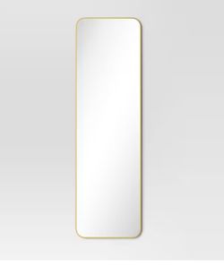 14.81"X50.75" OVER THE DOOR MIRROR BRASS - ROOM ESSENTIALST™: LIGHTING/WALL DECOR