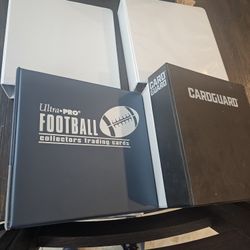 6 card guard binders with card sleeves sold together 