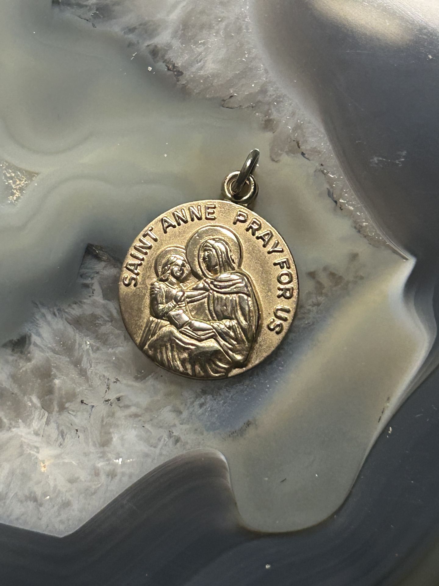 Saint Anne Religious Pendant 12k Gold Filled