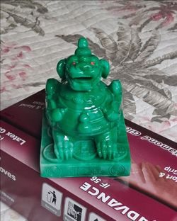 Green Resin Pi Yao Feng Shui Statie