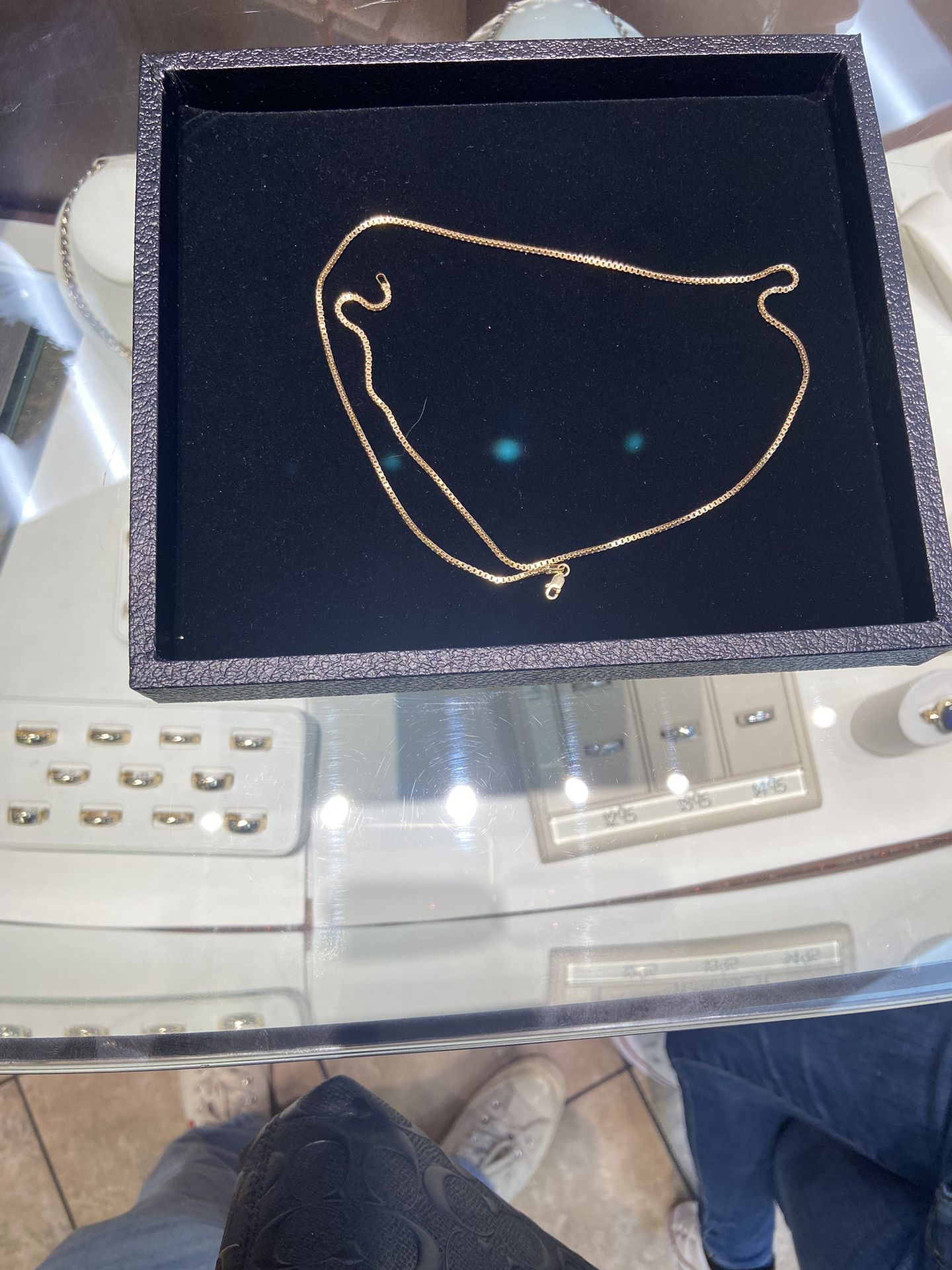 Men’s Box Yellow GOLD Chain 10K