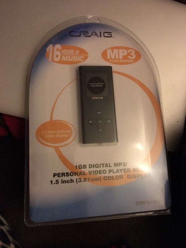 Craig video MP3 player