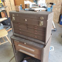 Kennedy 7 Drwr Tool Box 2drwr Bottom Vintage$150