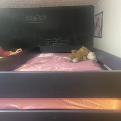 Bunkbed With Desk And Dresser Attached