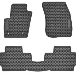 Floor Mats Fits for Ford Fusion All-Weather Heavy Duty Rubber Odorless (3PCS)