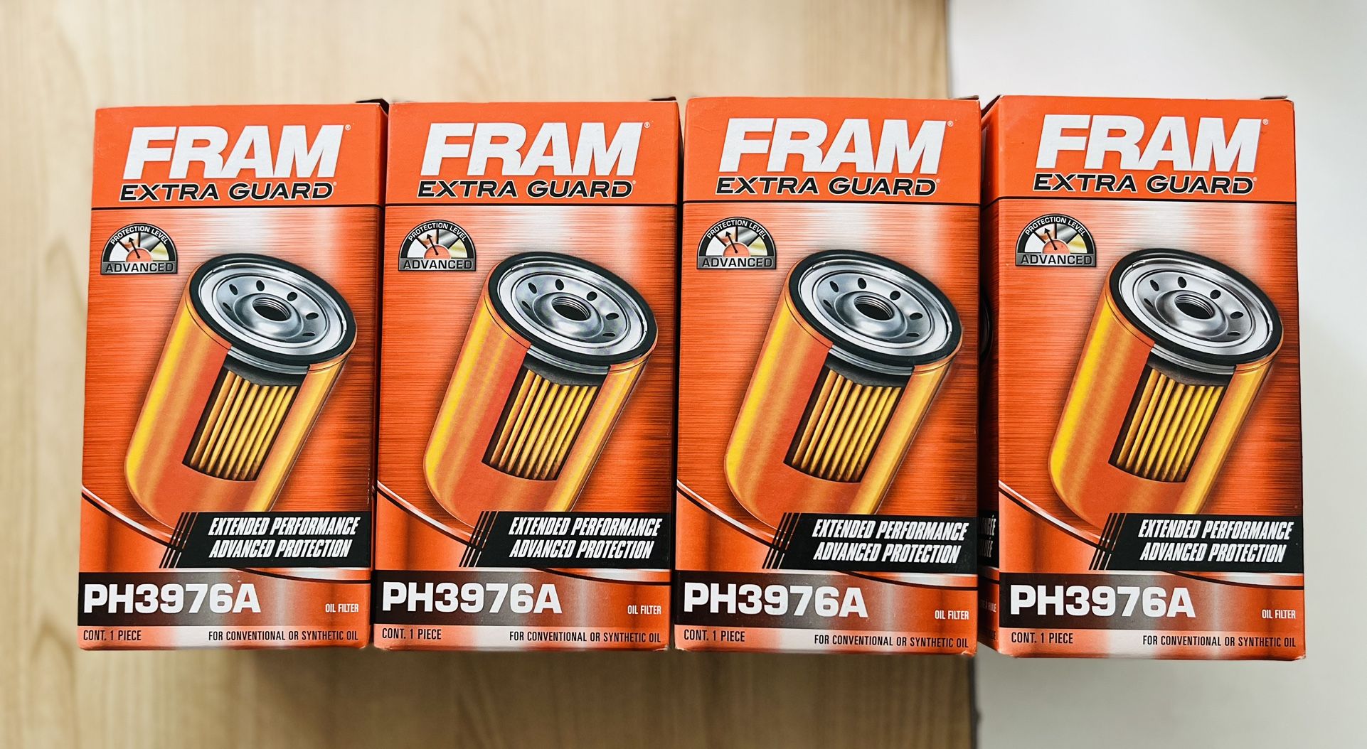 4x FRAM PH3976A Oil Filter β Extra Guard β New Sealed β Up to 10,000 Mile Protection