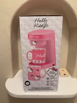 Brand New Hello Kitty Single Cup Coffee Maker Set
