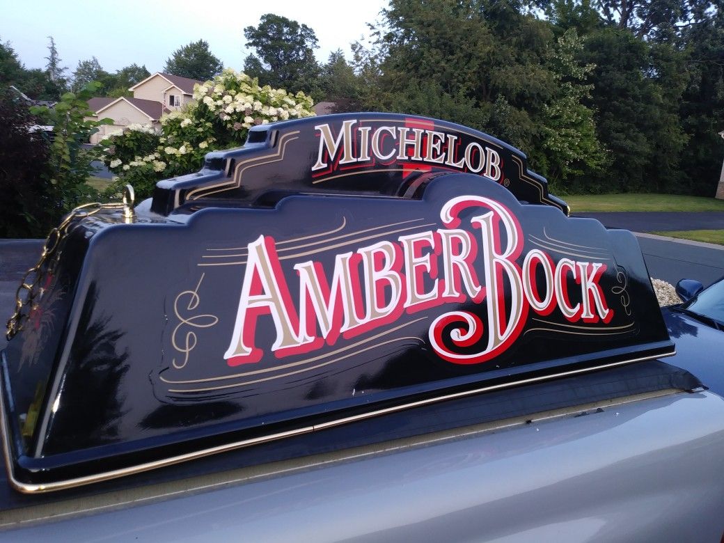 Michelob AmberBock Beer Pool Table Light for Sale in Ramsey MN