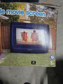 Inflatable movie screen