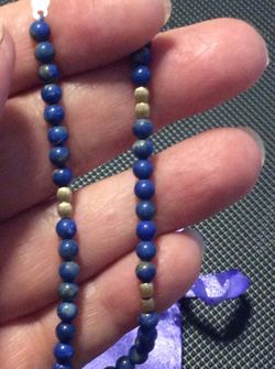 14Kt Lapiz Azulli beads bracelet