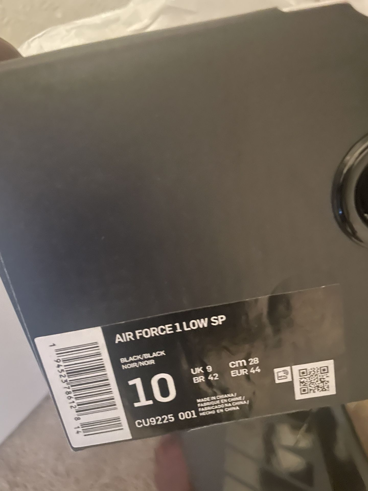 Supreme Af1 Size 10