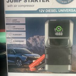 Jump Starter With Air Compressor