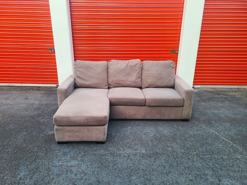 Tan Sectional Couch - Free Delivery