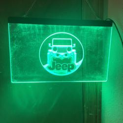 Jeep Illuminated  Sign 