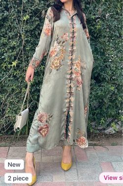 Floral Print 2-Piece Shalwar Kameez Set