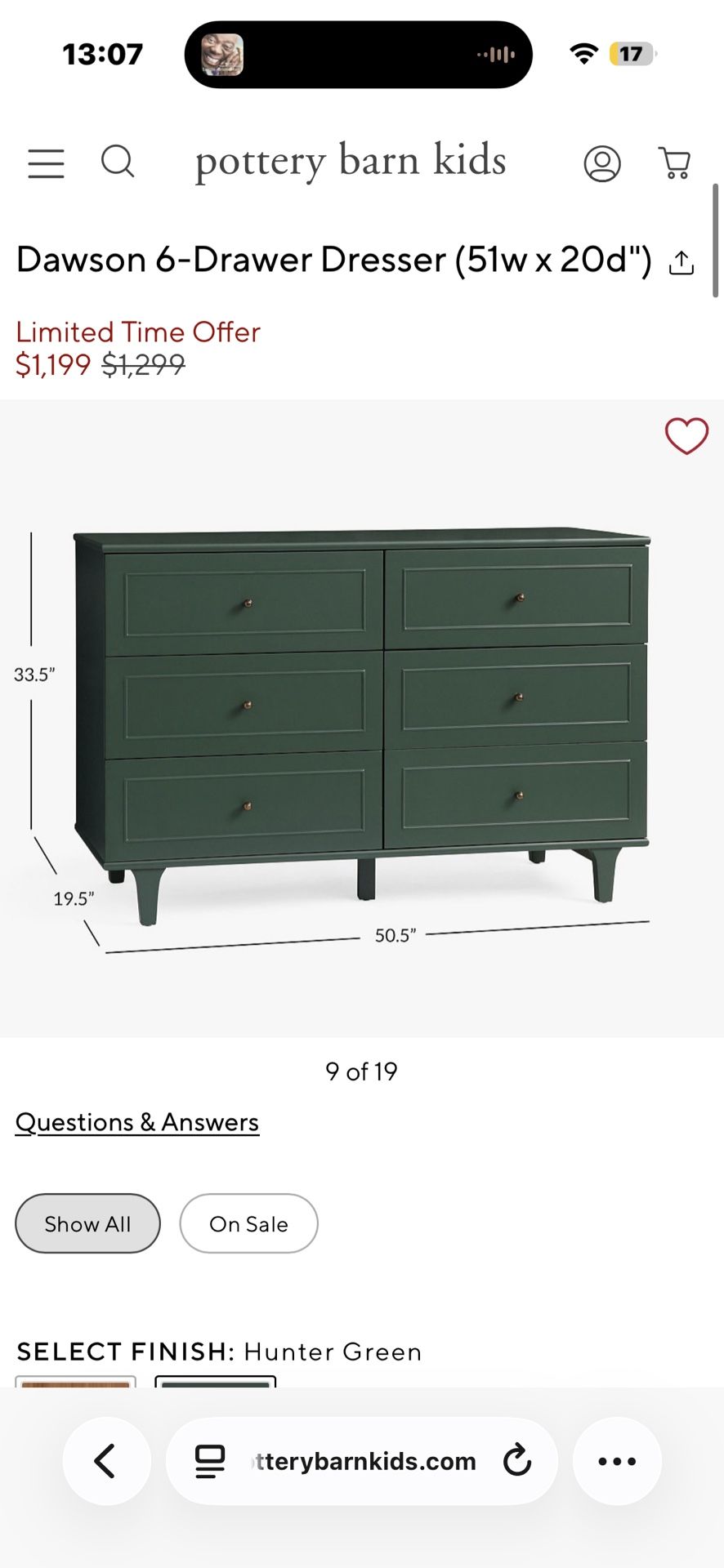 Dawson 6 Drawer Dresser Dawson 6 Drawer Dresser