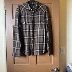Lucky Brand Men’s Large Flannel Shirt