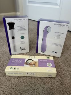 Michael Todd Sonic Infuser , Sonic Antimicrobial Makeup Brush And Restoring Calm Eye Pillow