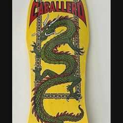 Powell Peralta Chinese Dragon Steve Caballero Yellow Skateboard Deck Brand New! 