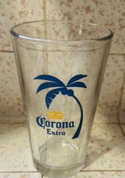 Vintage The Corona Extra Beer Glass Set of Two Pint