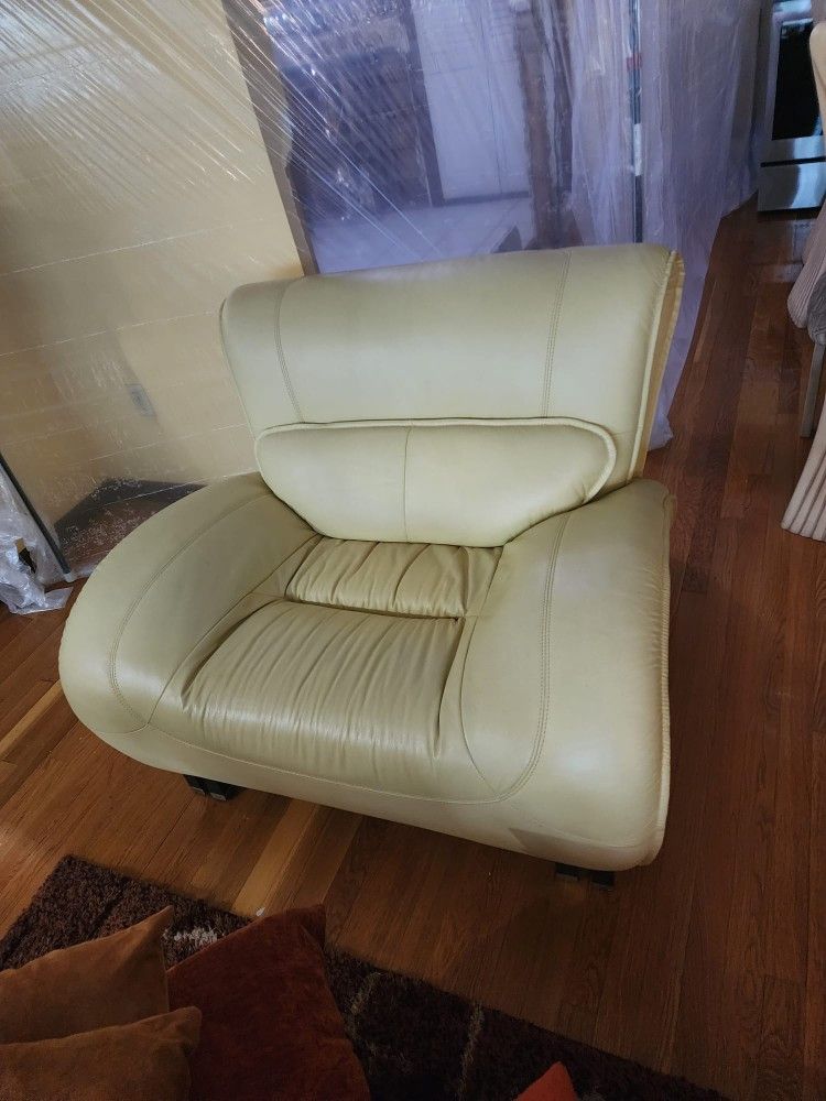 Elegant Yellow Sofa & Love Seat Set.