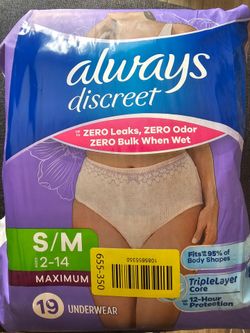 Always Discreet s/m 19 count