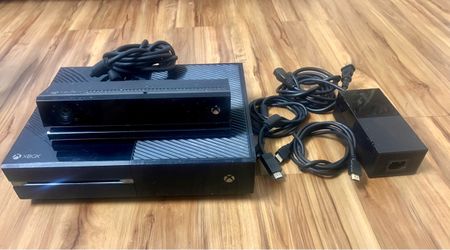 Xbox One Console with Kinect   Included hdmi and power cable.  No Controller.