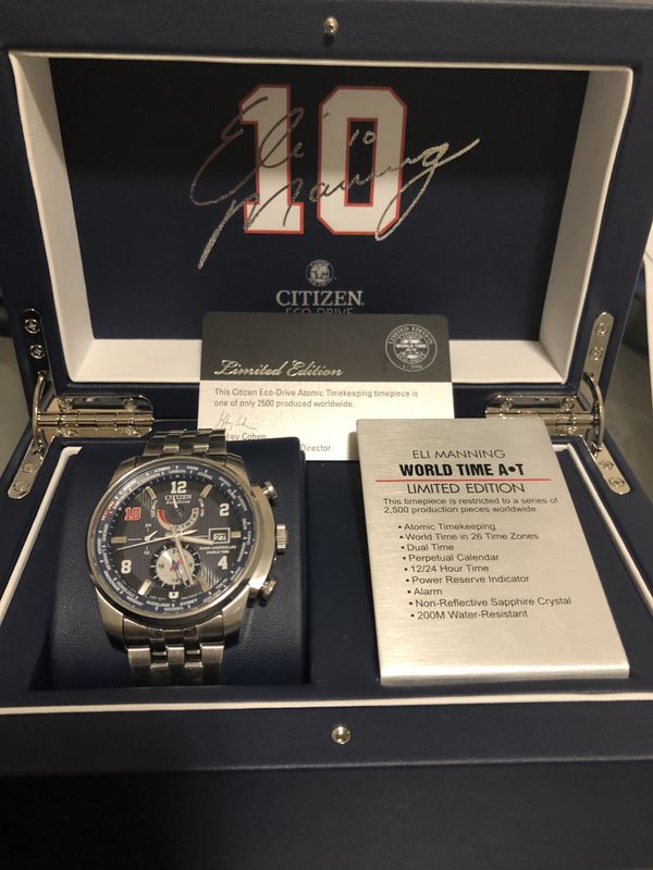 citizen eli manning limited edition watch