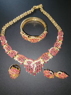 Authentic Ruby From Southeast Asia Sterling Silver 18k Gold Plated