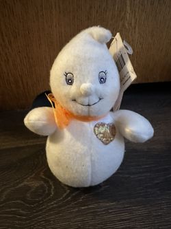 NEW Hallmark Little Glimmer The Ghost Halloween Plush Toy Decoration Bean Bag 6”