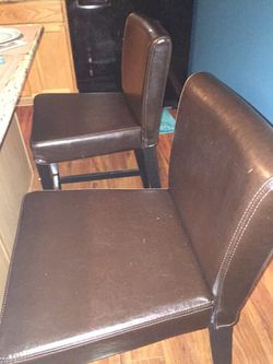 2 brown bar stools $40 each