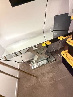 Glass living room table