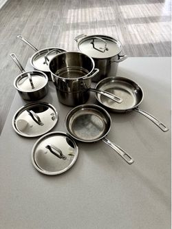 Cuisinart MultiClad Pro Stainless Steel Cookware Set – $90