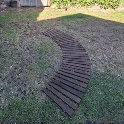 Dark Brown Roll-out Wooden Garden Pathways