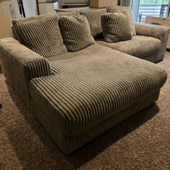 Soft Gray Sectional Couch