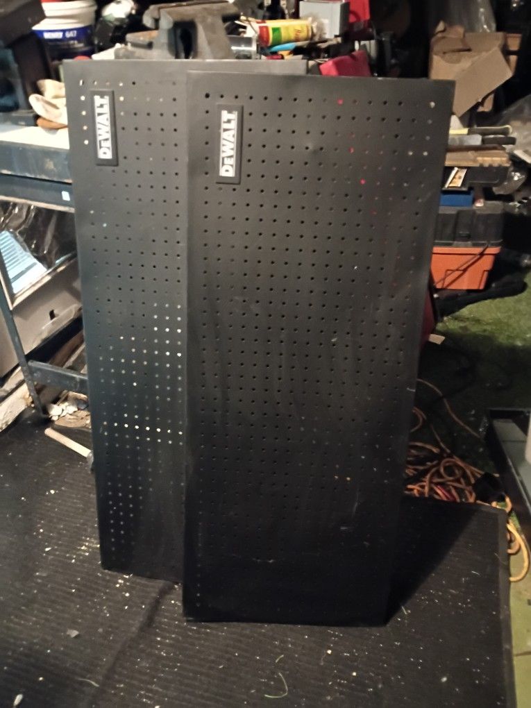 2 Metal Dewalt Peg Boards Never Used