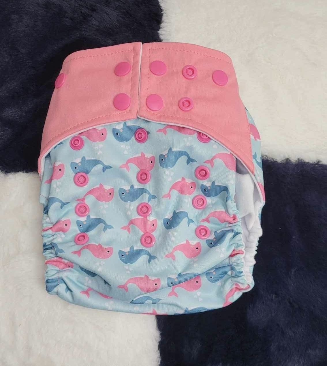 EcoFriendly Baby Cloth Diaper Washable,Reusable & Adjustable For 6.6lb-33.1lb/3-15Kg
