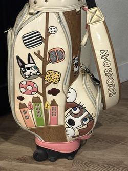 MU Sport Golf Roller Bag- Miekio Enamel Dog Pattern  