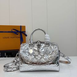 Mirror Silver Alma BB Monogram Mini Bag 🩶