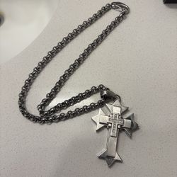 Russell Simmons 3D Cross Pendant and Necklace