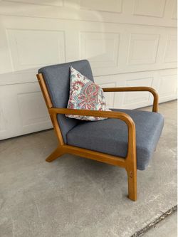 Mid century accent chair GREY