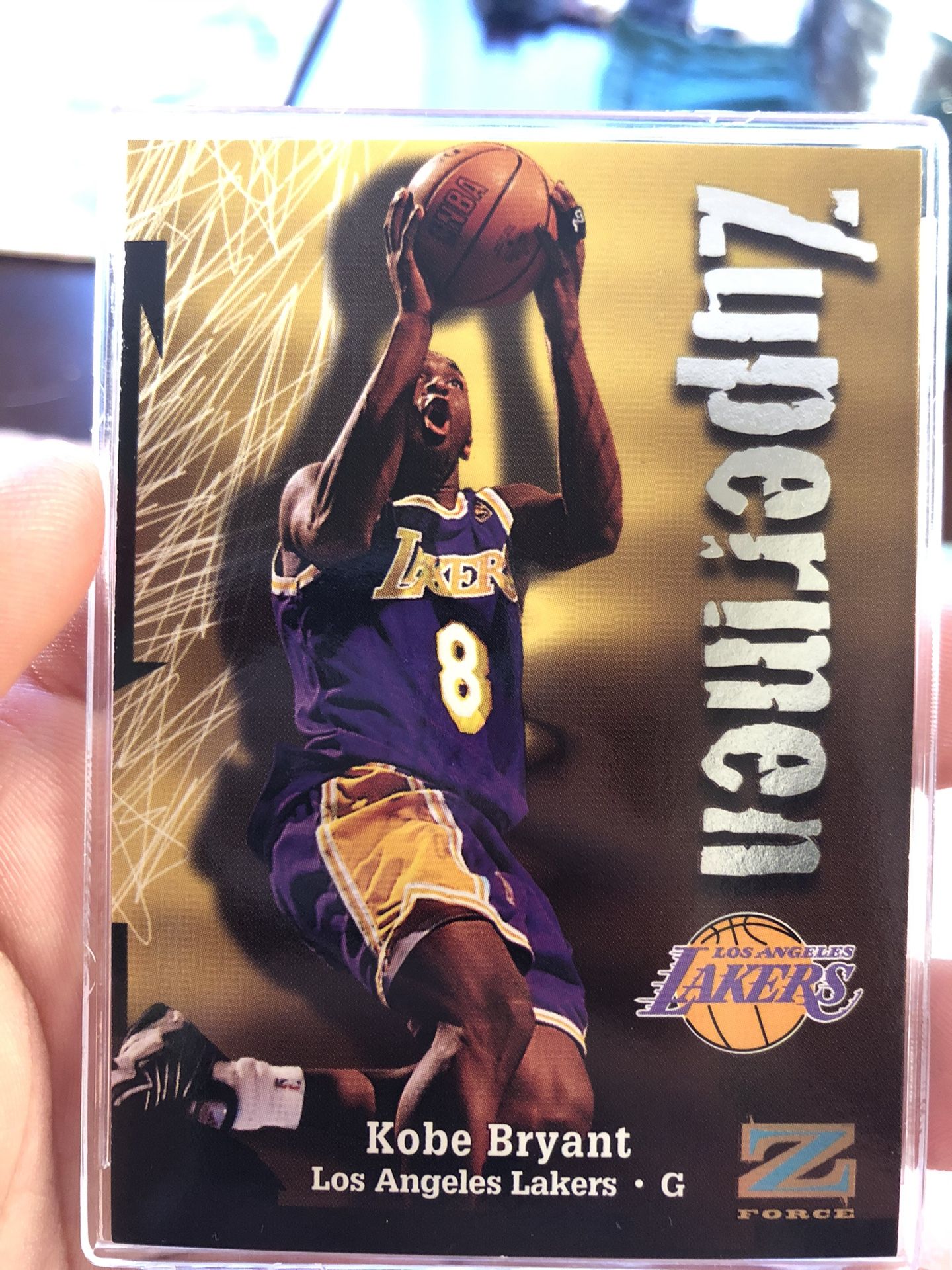 Kobe Bryant 97-98 Skybox Z Force “Zuperman” basketball card