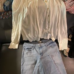 two-piece set: Jean and sweater