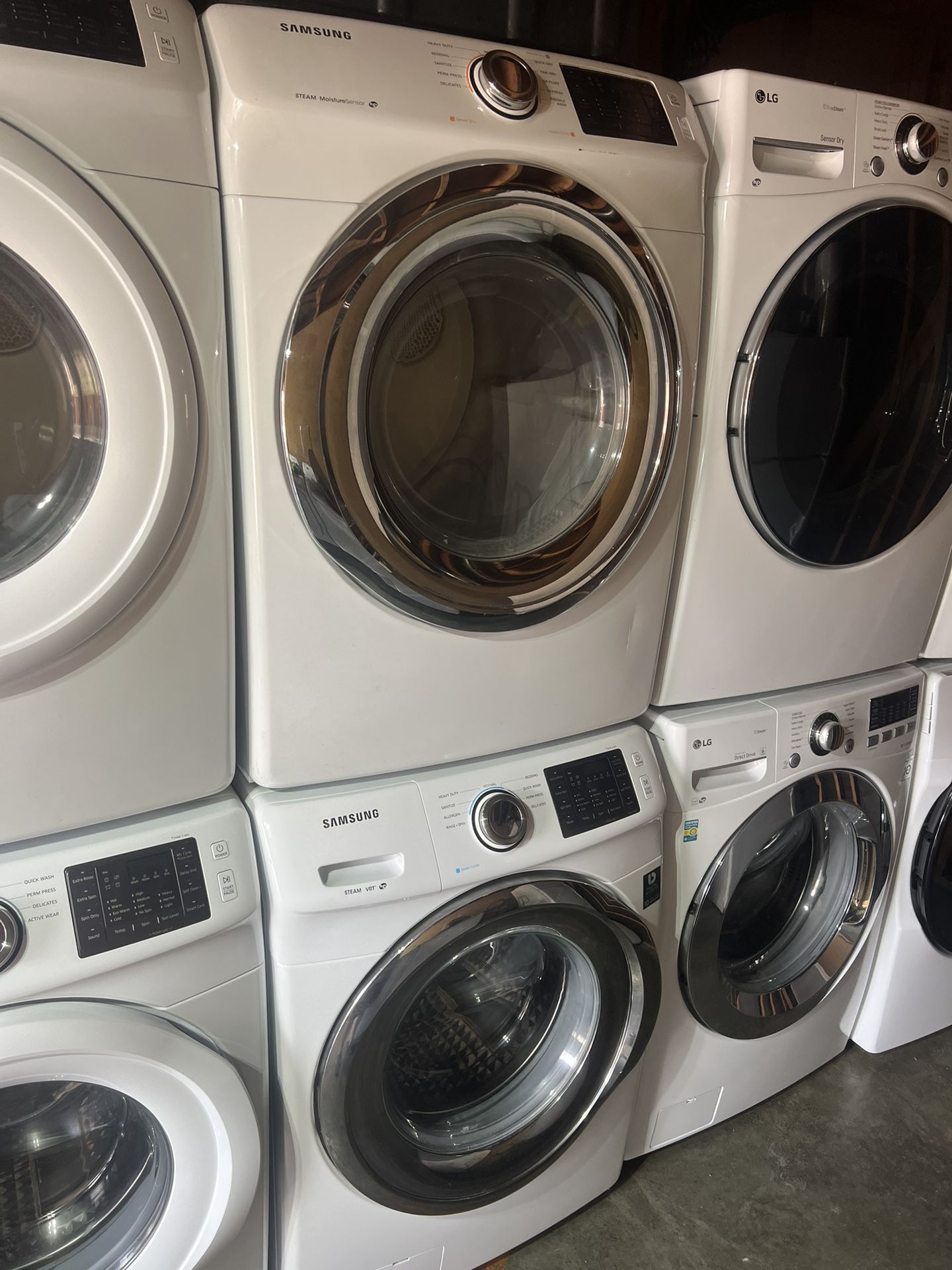 Samsung Washer And Dryer Set Gas Stacked 
