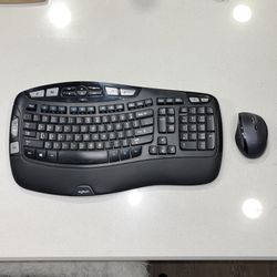 Wireless Logitech Wave Keyboard & Mouse 