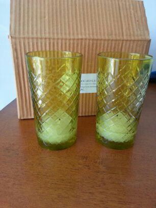 Green votive candle holders 36