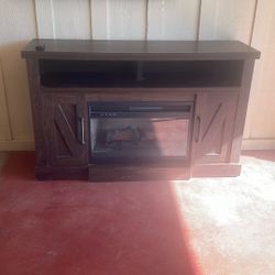 Freestanding Media Console Electric Fireplace TV Stand