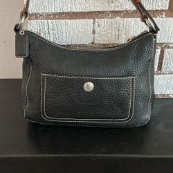 Coach Pebbled Hobo Bag 