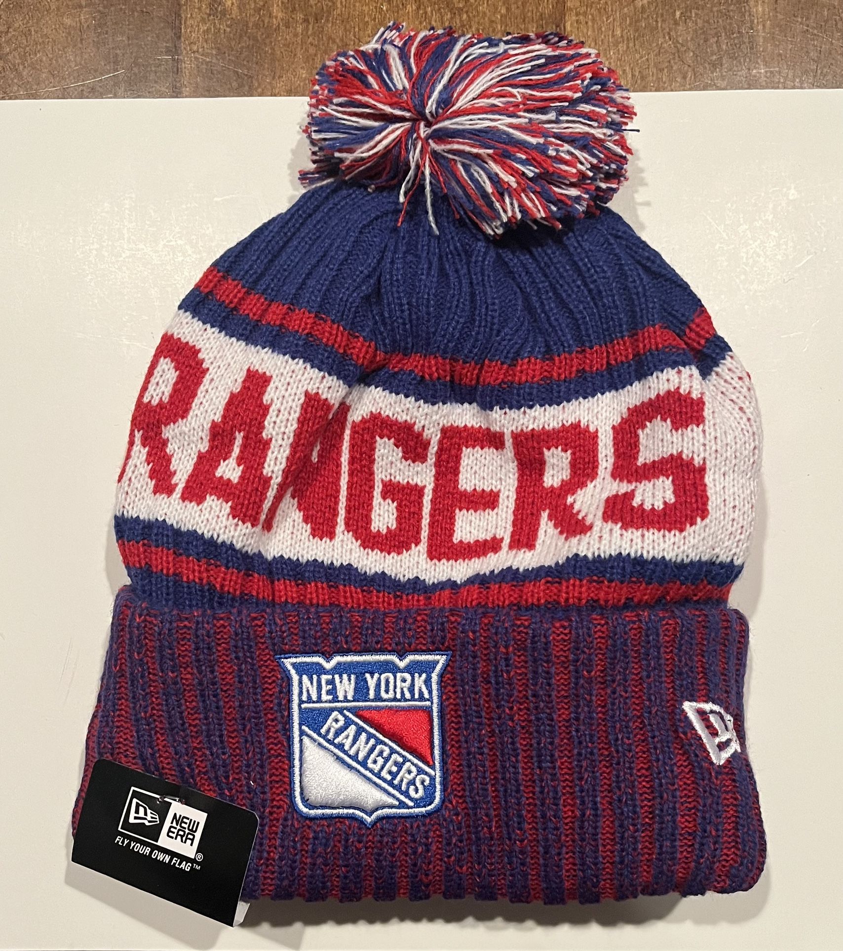 New York Rangers Team Logo Beanie Hat Cap - NWT