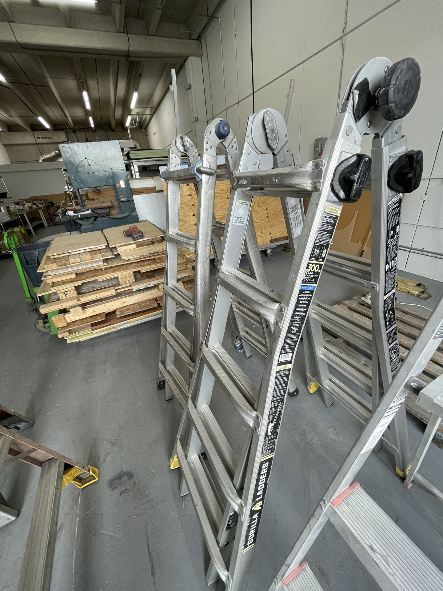 2 Ladders Multi-position Folding Werner / Gorilla 300 Lb. Capacity